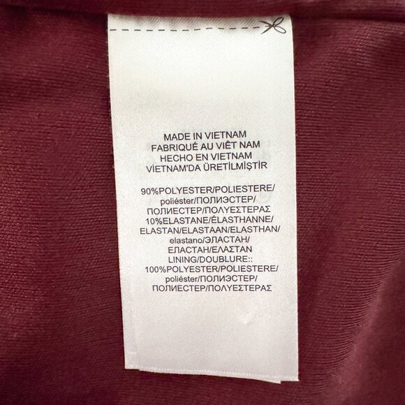 Lauren Ralph Lauren Velvet Dress Red Women's Plus Size 16 - Picture 9 of 9